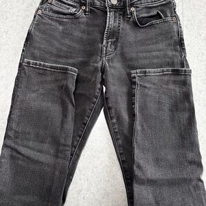 Mens American Eagle Outfitters Slim-Straight Black Washed Denim Jeans Size 28